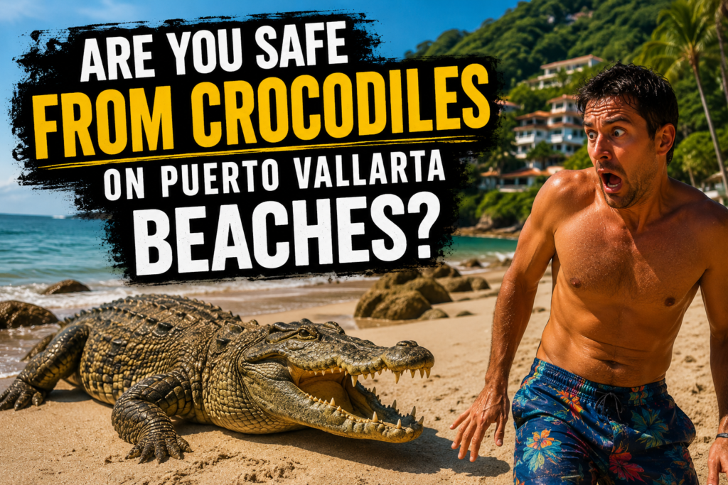crocodiles-on puerto-vallarta-beaches