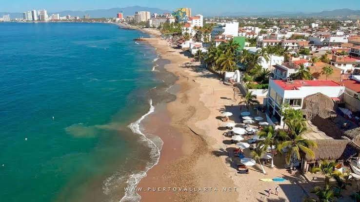 Golden sand at Playa Camarones in Puerto Vallarta