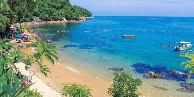 Sheltered tropical beach at Las Caletas near Puerto Vallarta
